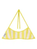 Sunnei reversible bikini top - Yellow