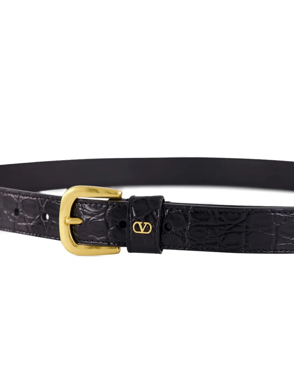 Valentino Garavani Leren riem Zwart