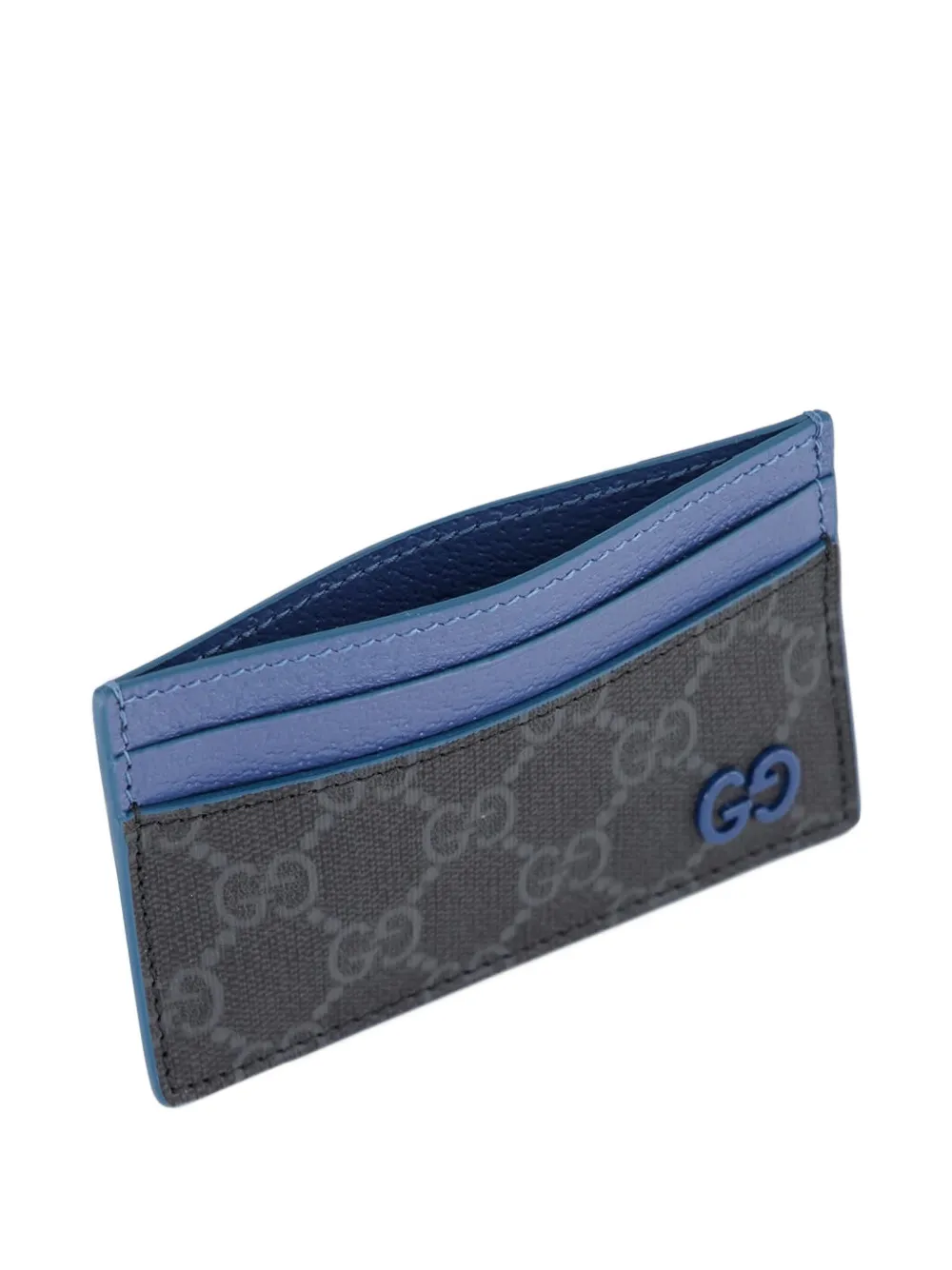 Gucci Gg Canvas Card Holder In Neutral