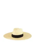 Borsalino Sophie wide-brim straw hat - Neutrals