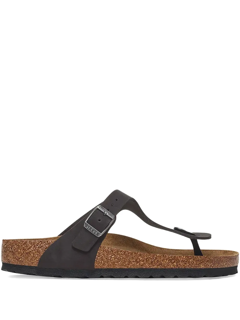 Birkenstock Gizeh buckle leather sandals Black