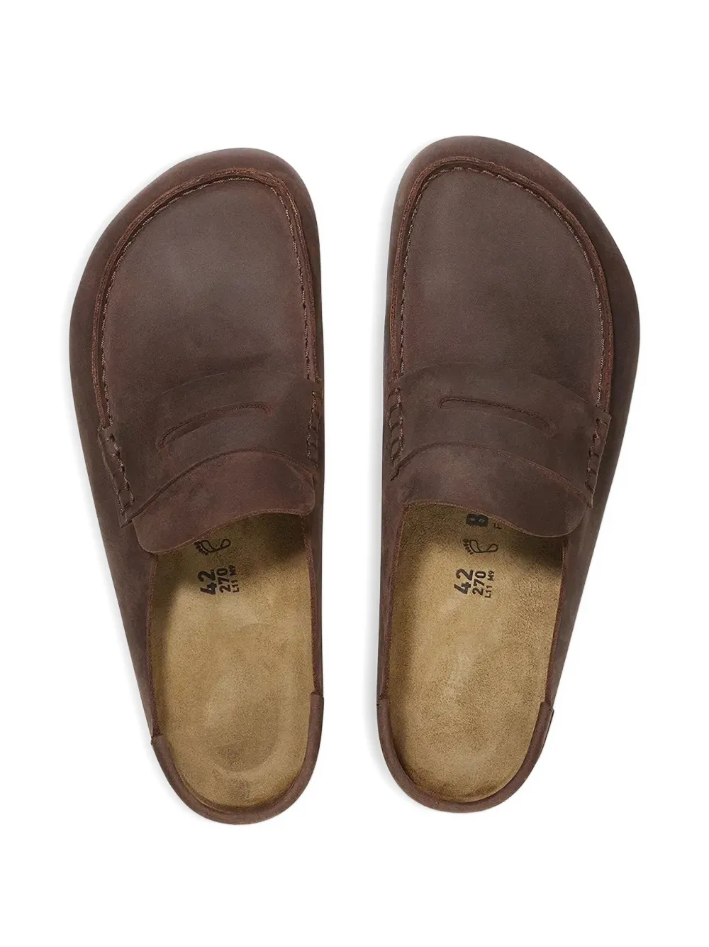 Birkenstock Naples penny-slot mules Brown