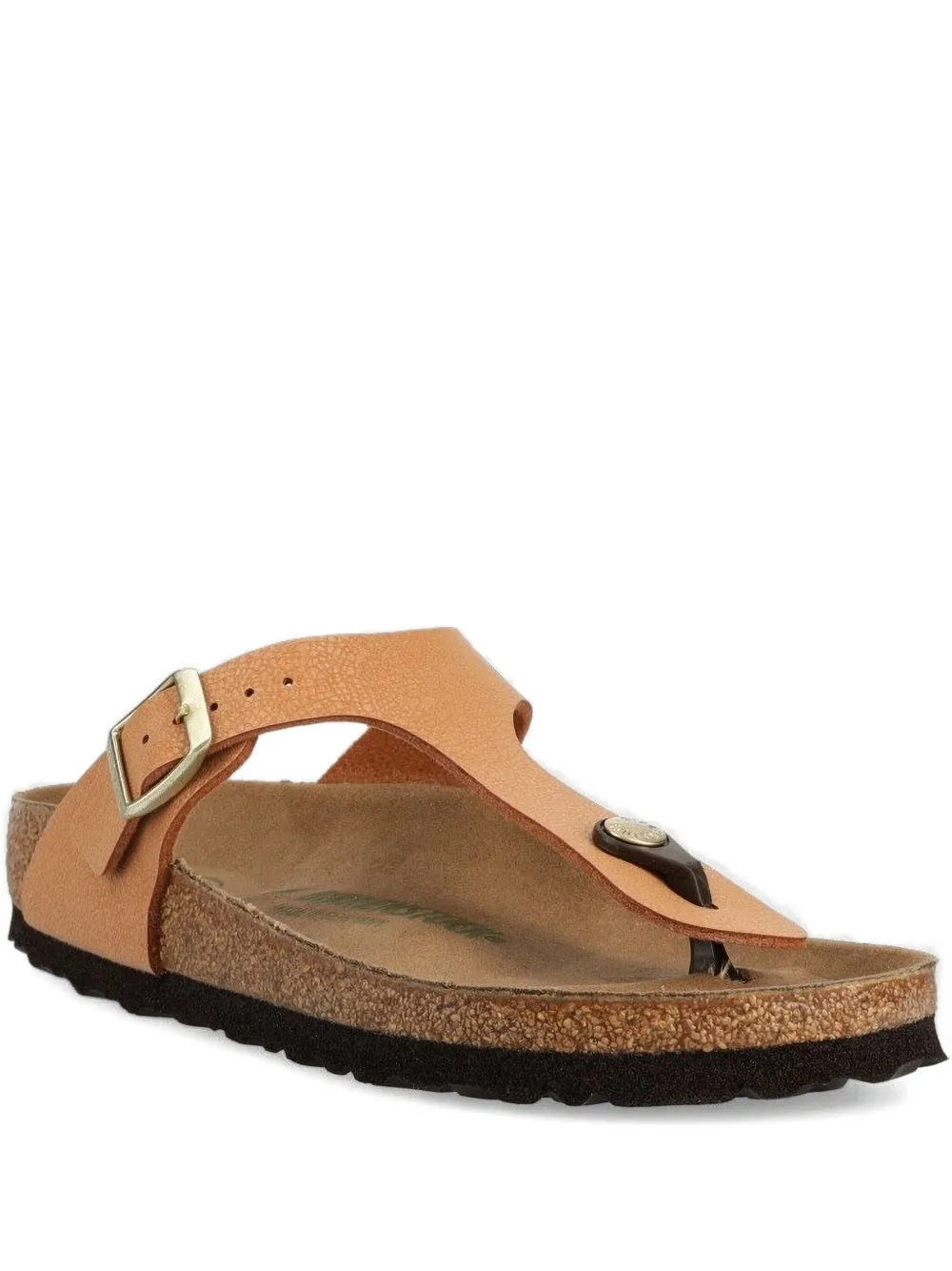 Birkenstock Gizeh Vegan buckle slides PECAN