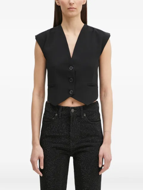 Fiorucci button-fastening sleeveless top