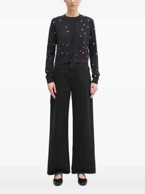 Fiorucci polka-dot button cardigan