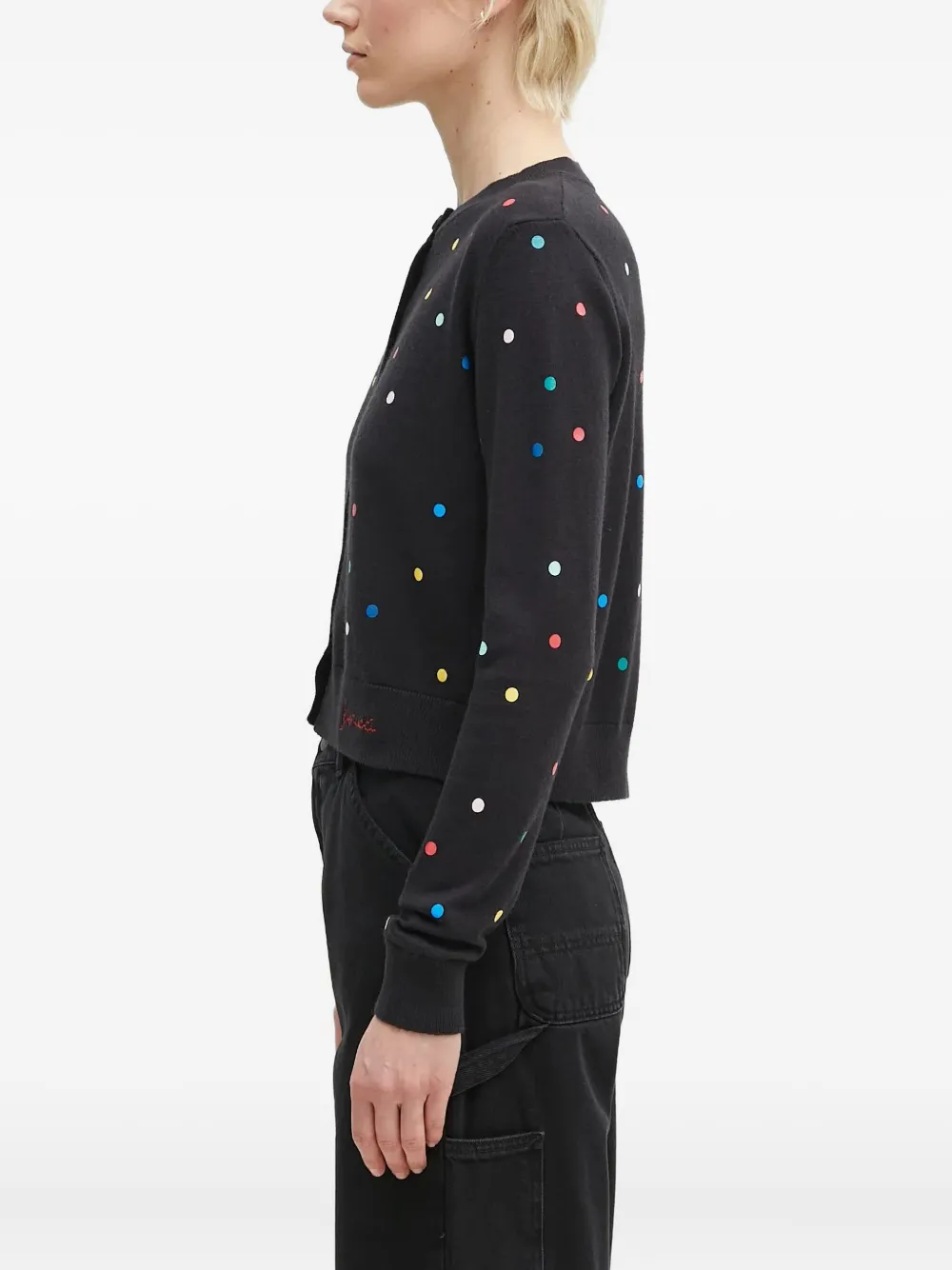 Fiorucci Polka-dot Button Cardigan