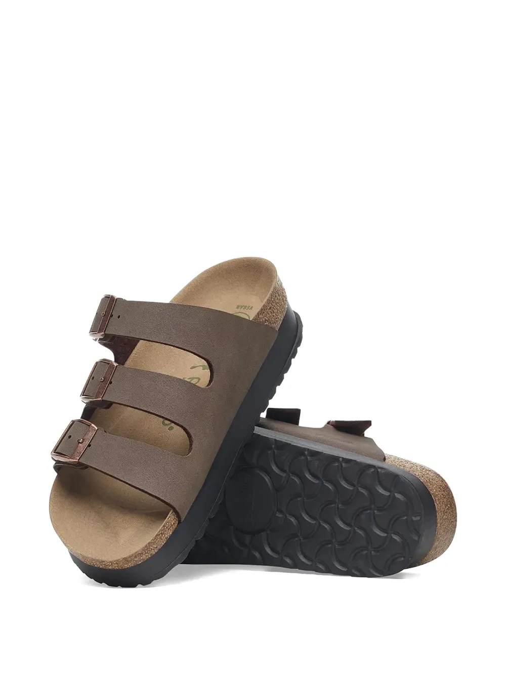 Birkenstock Florida Triple-buckle Platform Slides