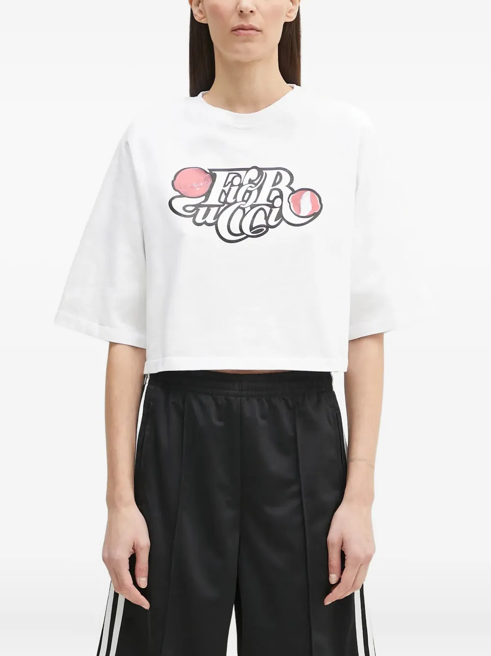 Fiorucci graphic-print cropped top | T-Shirts & Jersey Shirts | Image 2
