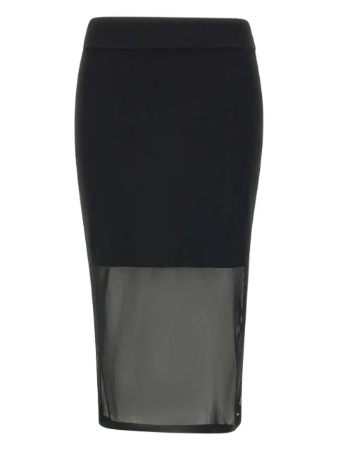 ROTATE BIRGER CHRISTENSEN semi-sheer skirt
