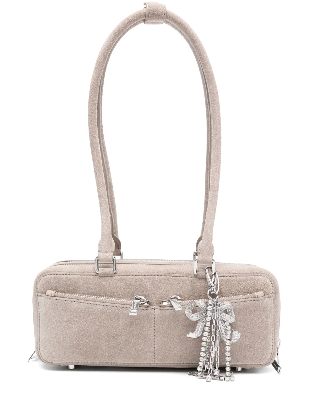 Self-Portrait bow-detail tote bag | gris | Image 1