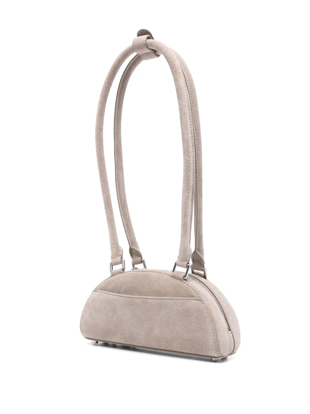 Self-Portrait suede mini bag Grijs