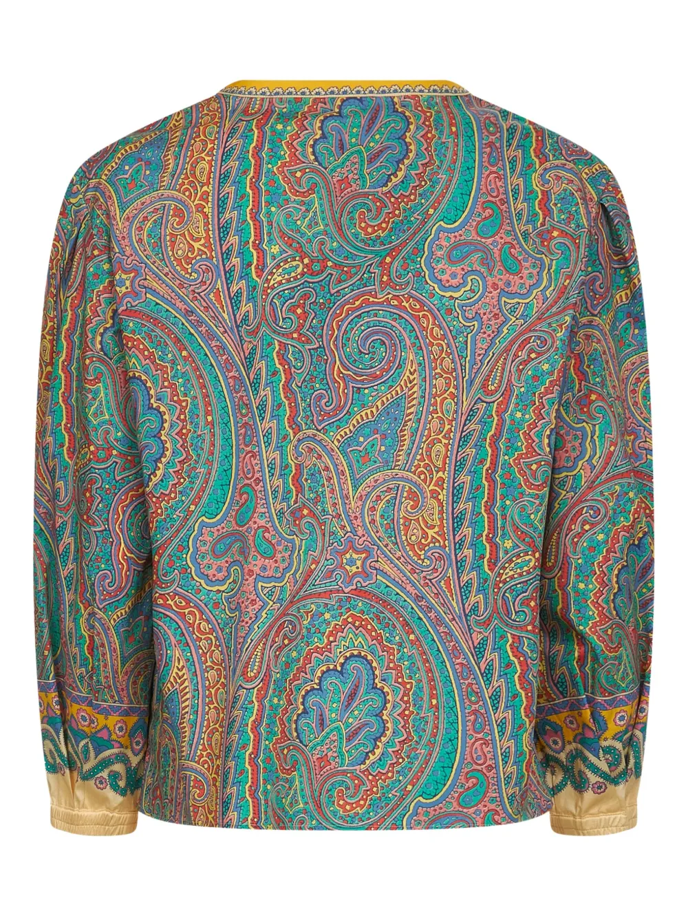 ETRO Shirt met paisley-print - Groen