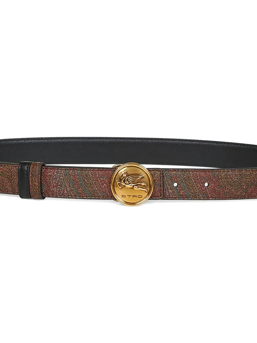 ETRO Riem met Pegaso-gesp - Zwart