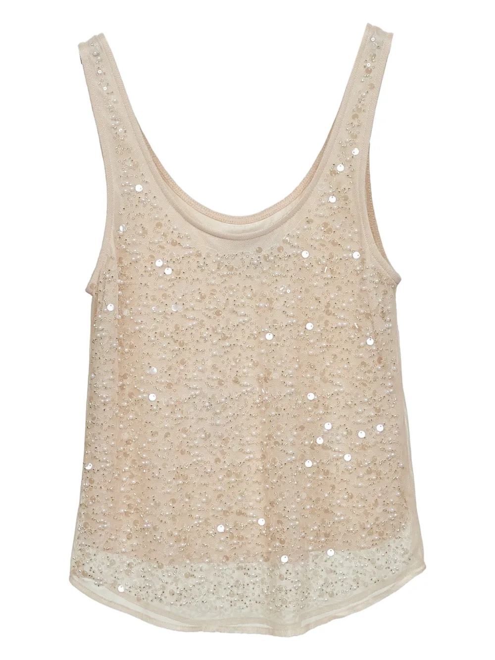 kaos sequin-embellished tank top | Neutrals | Image 1