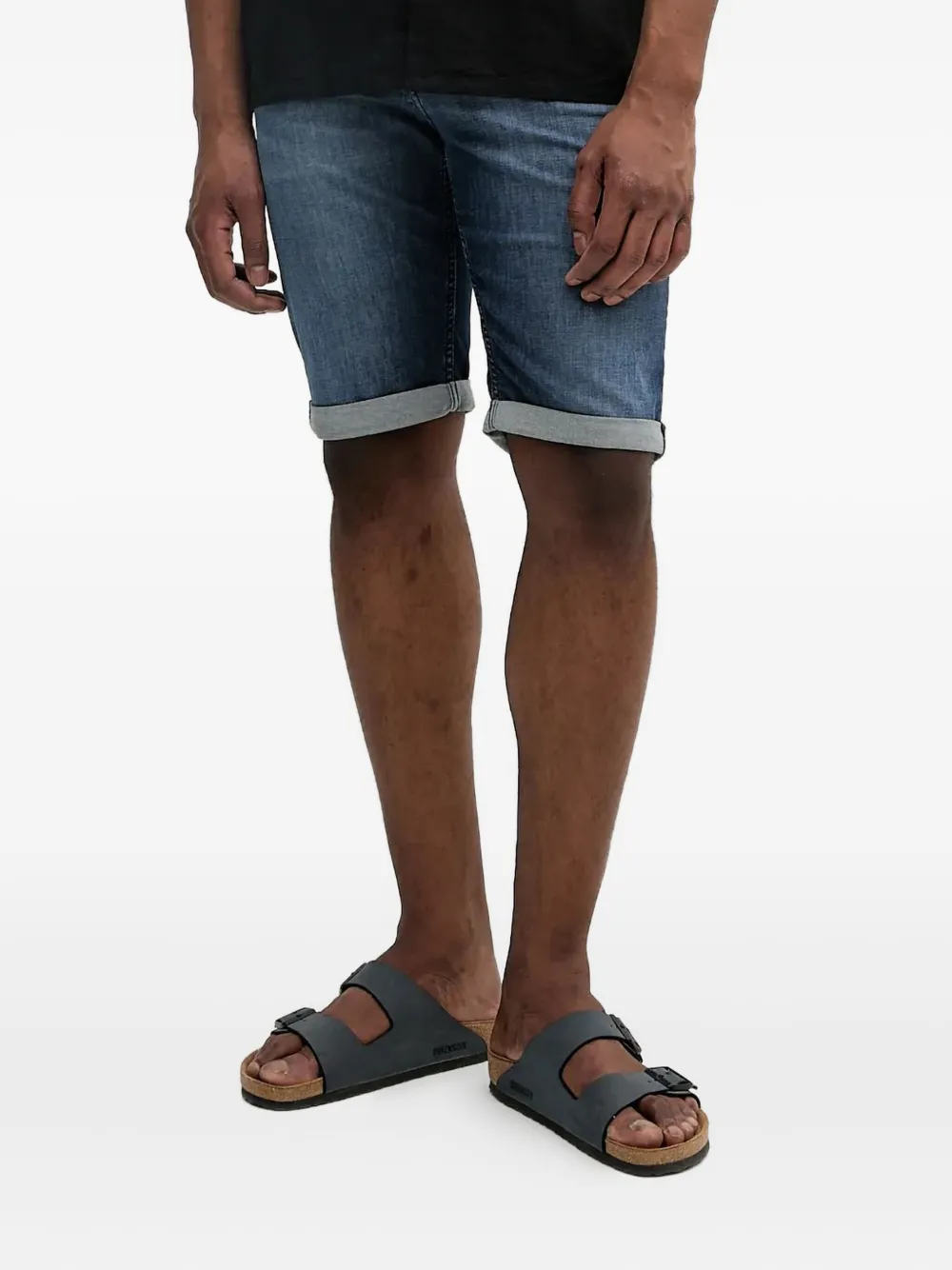Karl Lagerfeld rolled-cuffs denim shorts | Blue | Image 1