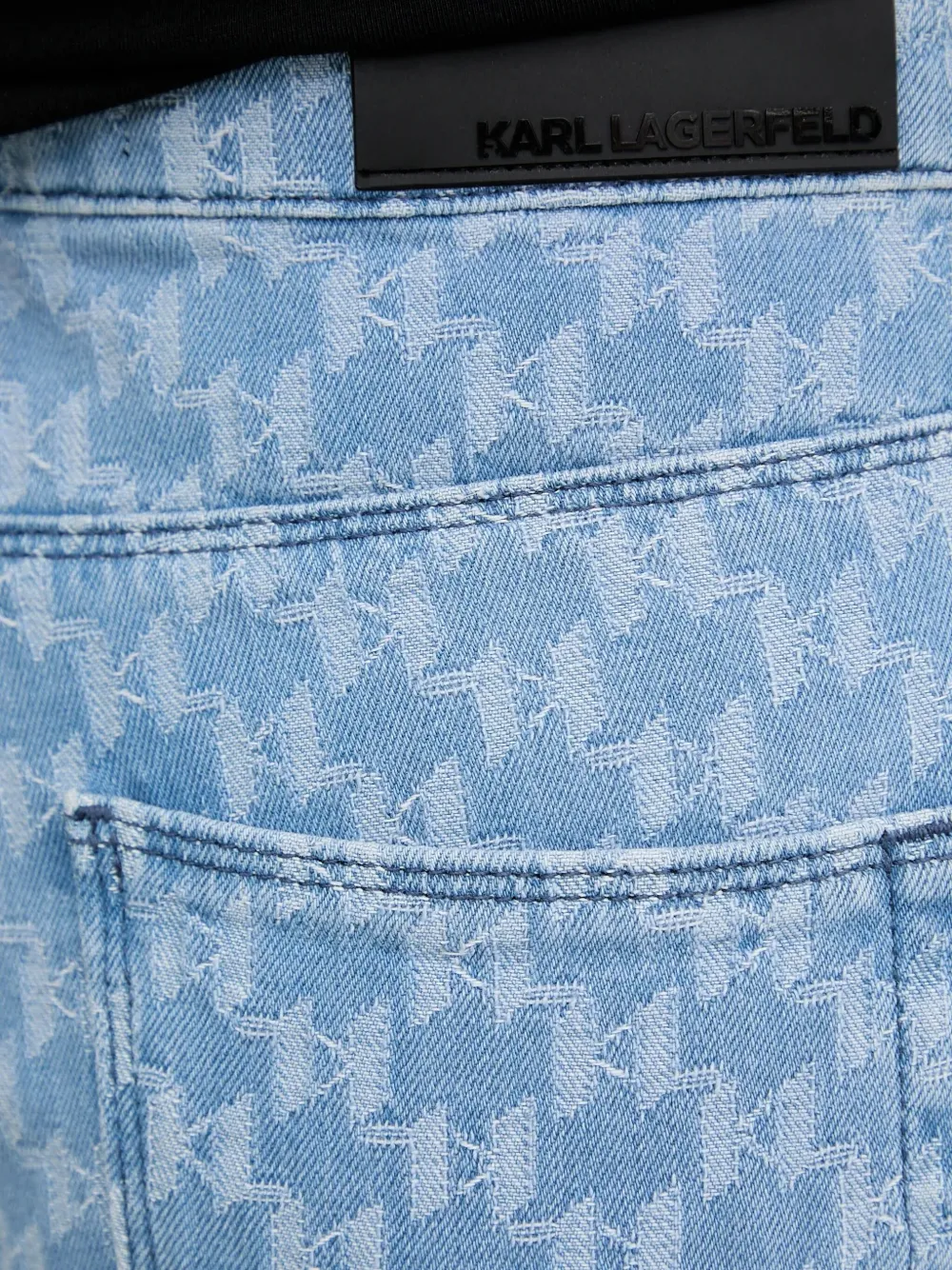 Karl Lagerfeld Jeans met monogram-print Blauw