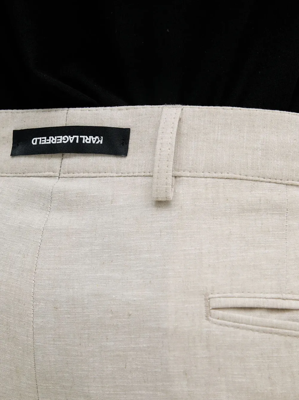 Karl Lagerfeld Broek met cargo zak Beige