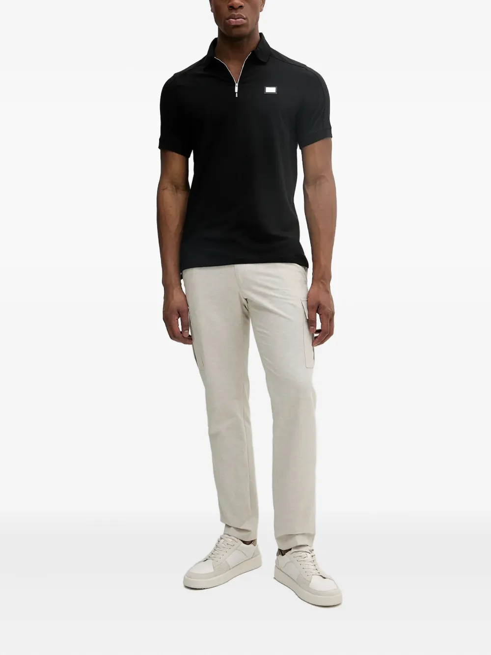 Karl Lagerfeld Broek met cargo zak Beige