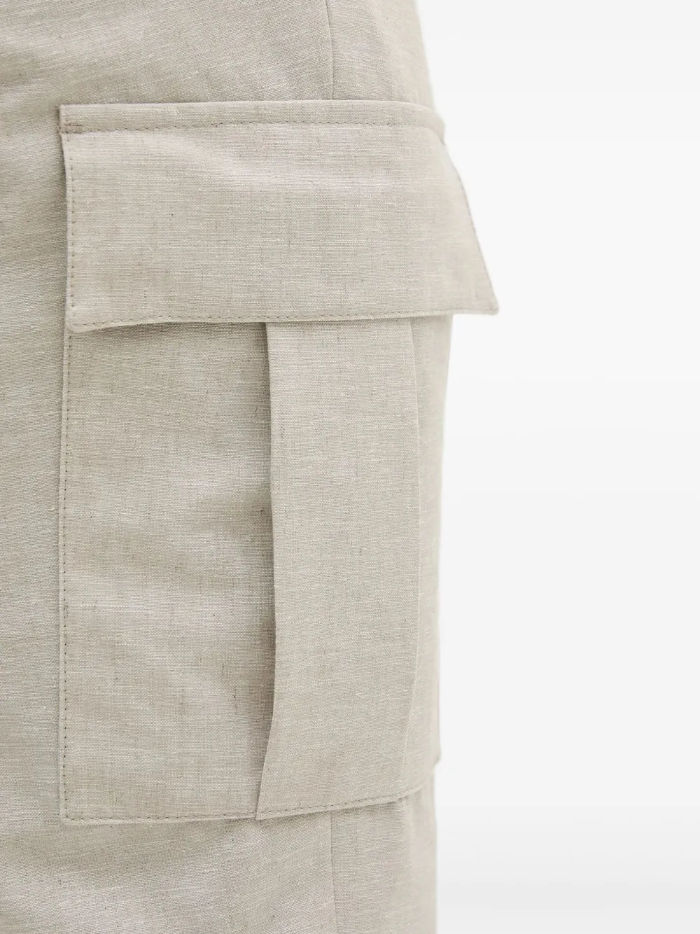 Karl Lagerfeld Broek met cargo zak Beige