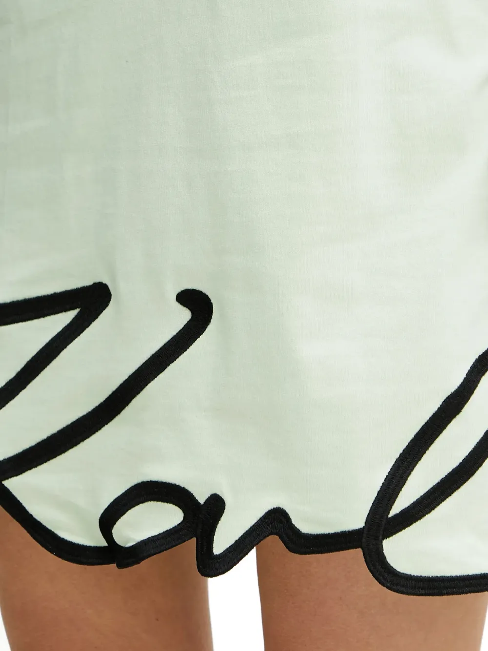 Karl Lagerfeld Jurk met geborduurd logo Groen