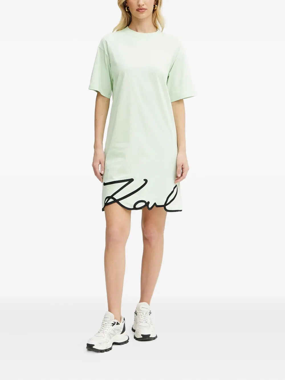 Karl Lagerfeld logo-embroidered dress | Evening Dresses | Image 2