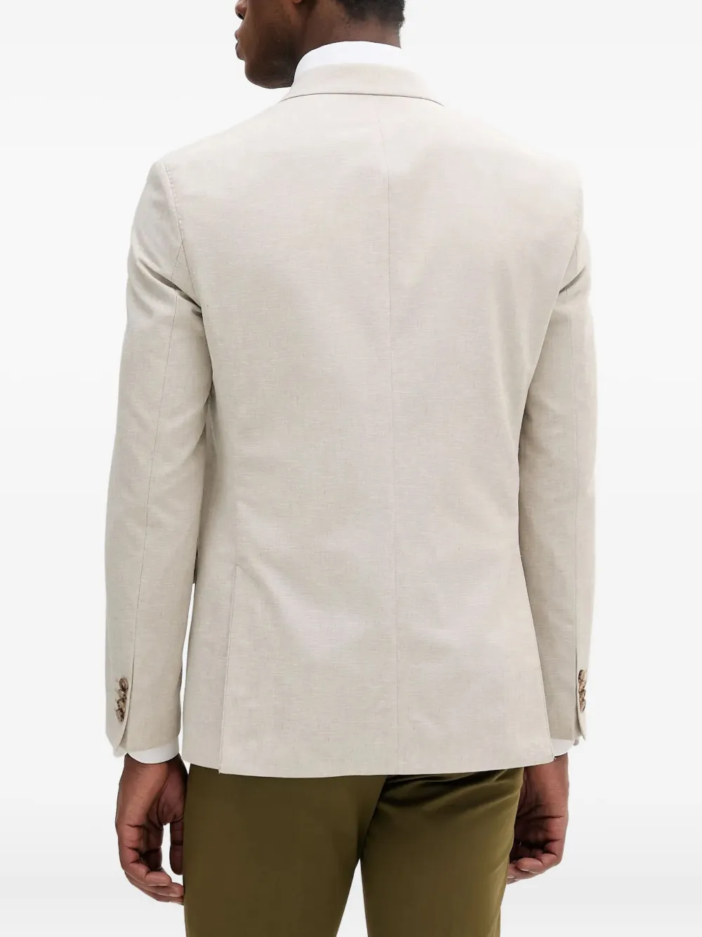 Karl Lagerfeld Blazer met klepzak Beige