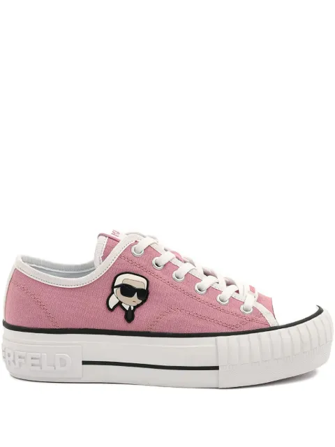 Karl Lagerfeld logo-print lace-up sneakers