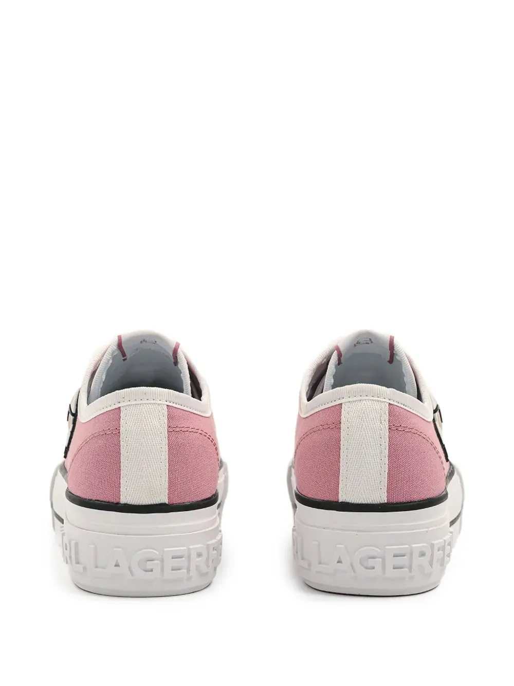Karl Lagerfeld logo-print lace-up sneakers Pink