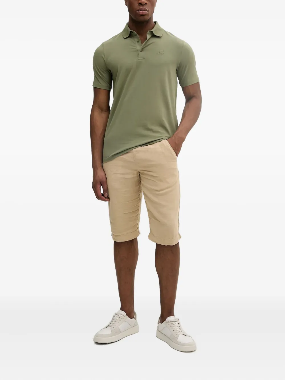 Karl Lagerfeld drawstring linen shorts | Deck Shorts | Image 2