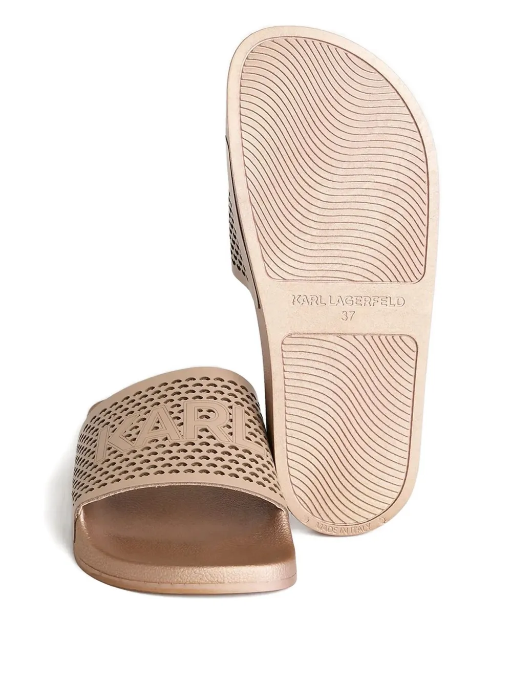 Karl Lagerfeld logo slides Brown