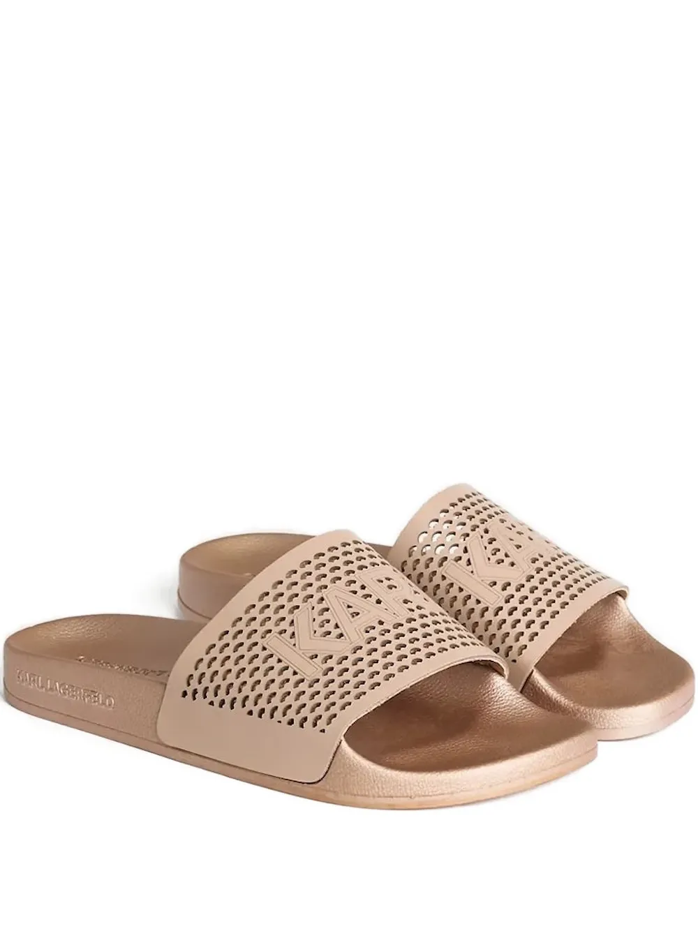 Karl Lagerfeld logo slides Brown