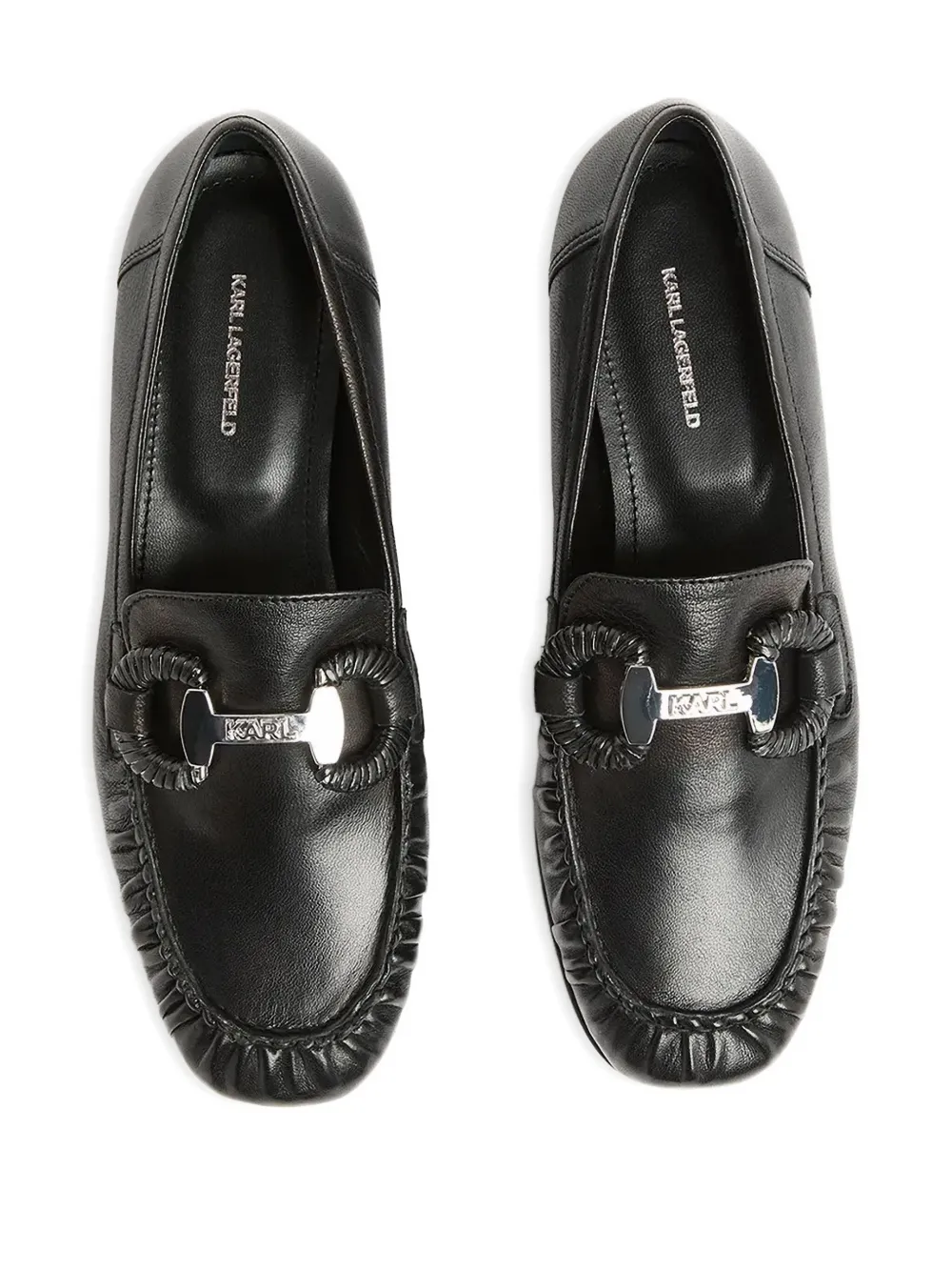 Karl Lagerfeld Eleia loafers met gespdetail Zwart