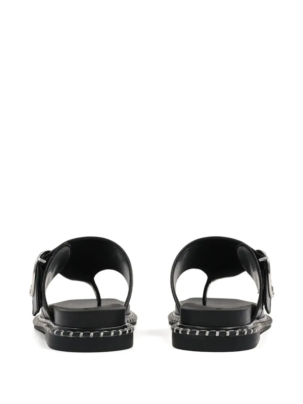 Karl Lagerfeld buckle-detail thong sandals Black