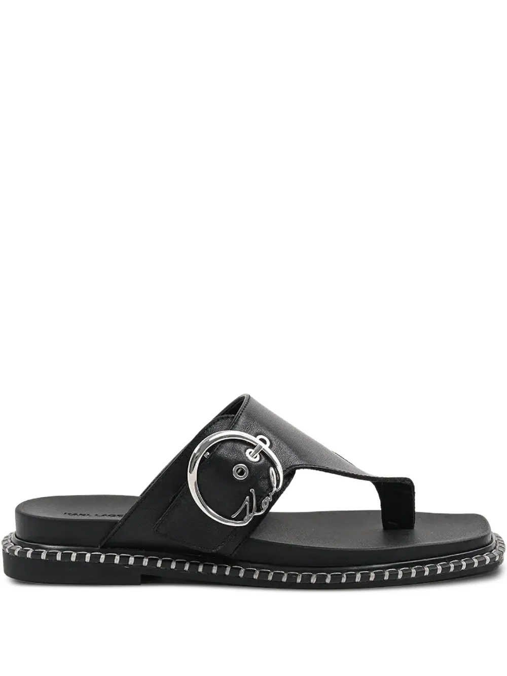 Karl Lagerfeld Sandalen met gespdetail Zwart