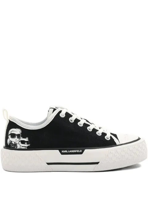 Karl Lagerfeld logo-print lace-up sneakers