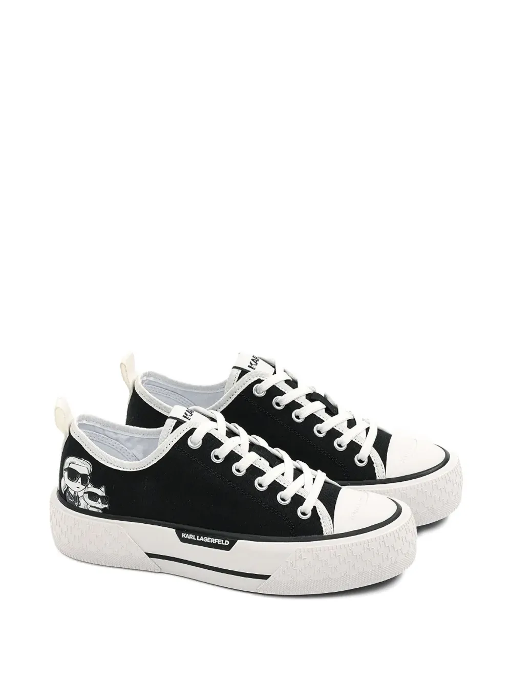 Karl Lagerfeld Sneakers met logoprint - Zwart