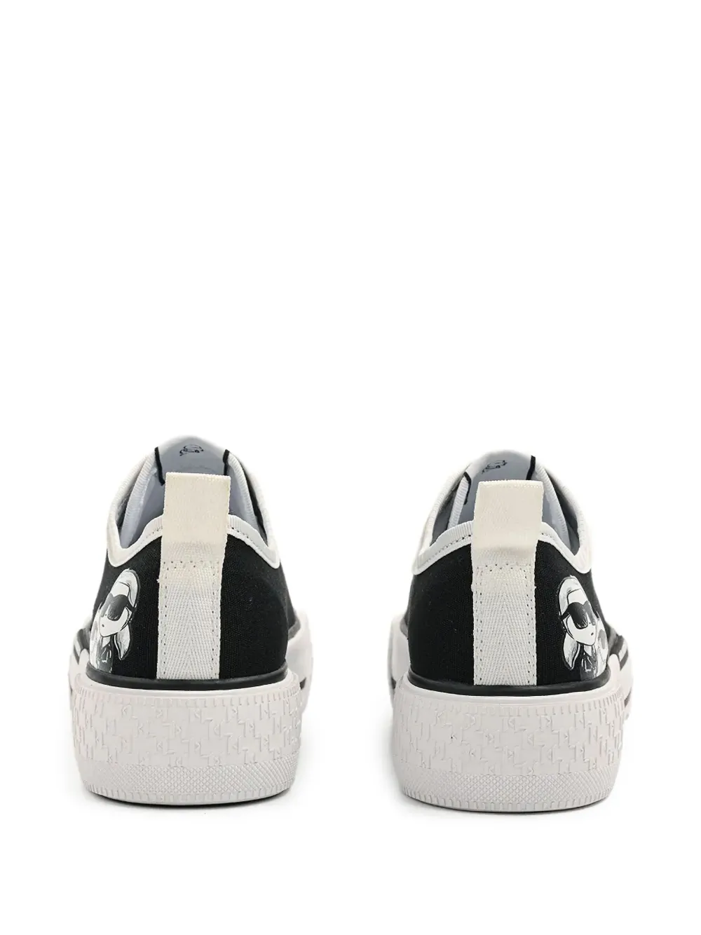 Karl Lagerfeld logo-print lace-up sneakers Black