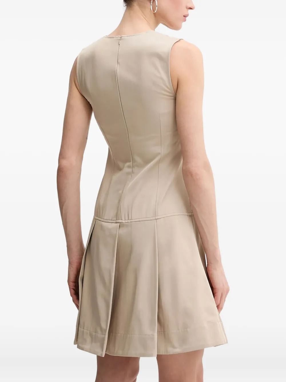 Karl Lagerfeld Mini-jurk met V-hals Beige