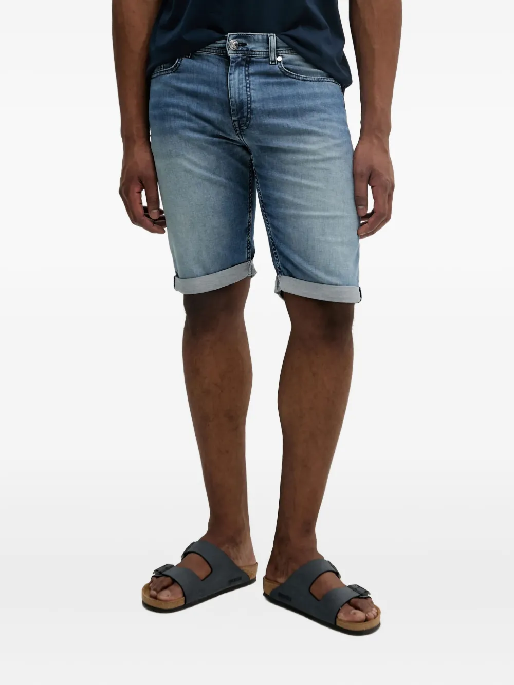 Karl Lagerfeld cuffed denim shorts | Denim Shorts | Image 2