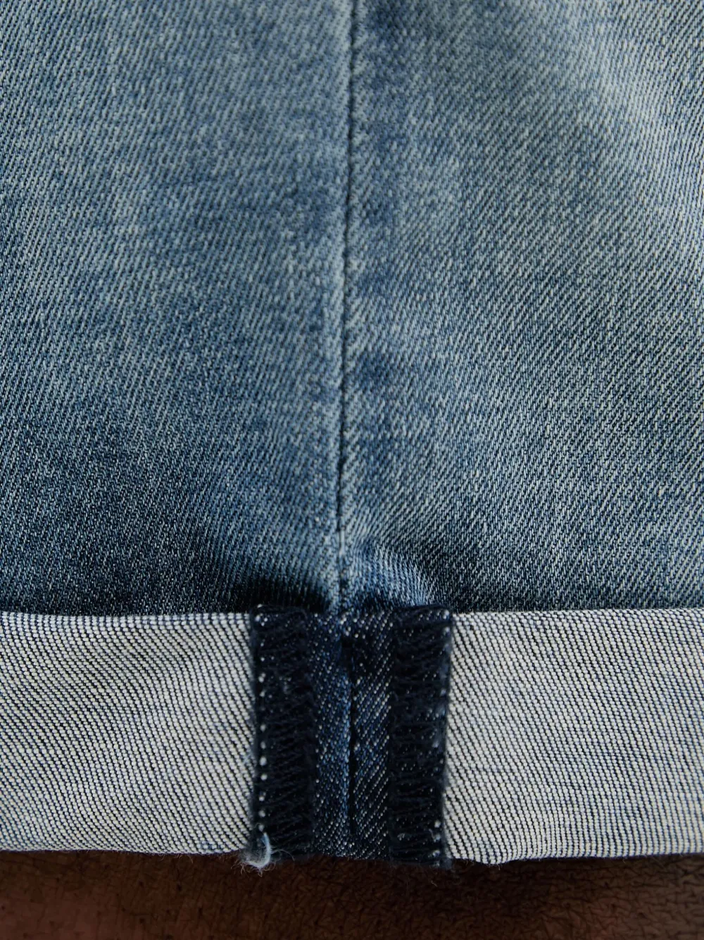 Karl Lagerfeld Denim shorts met cuffs Blauw