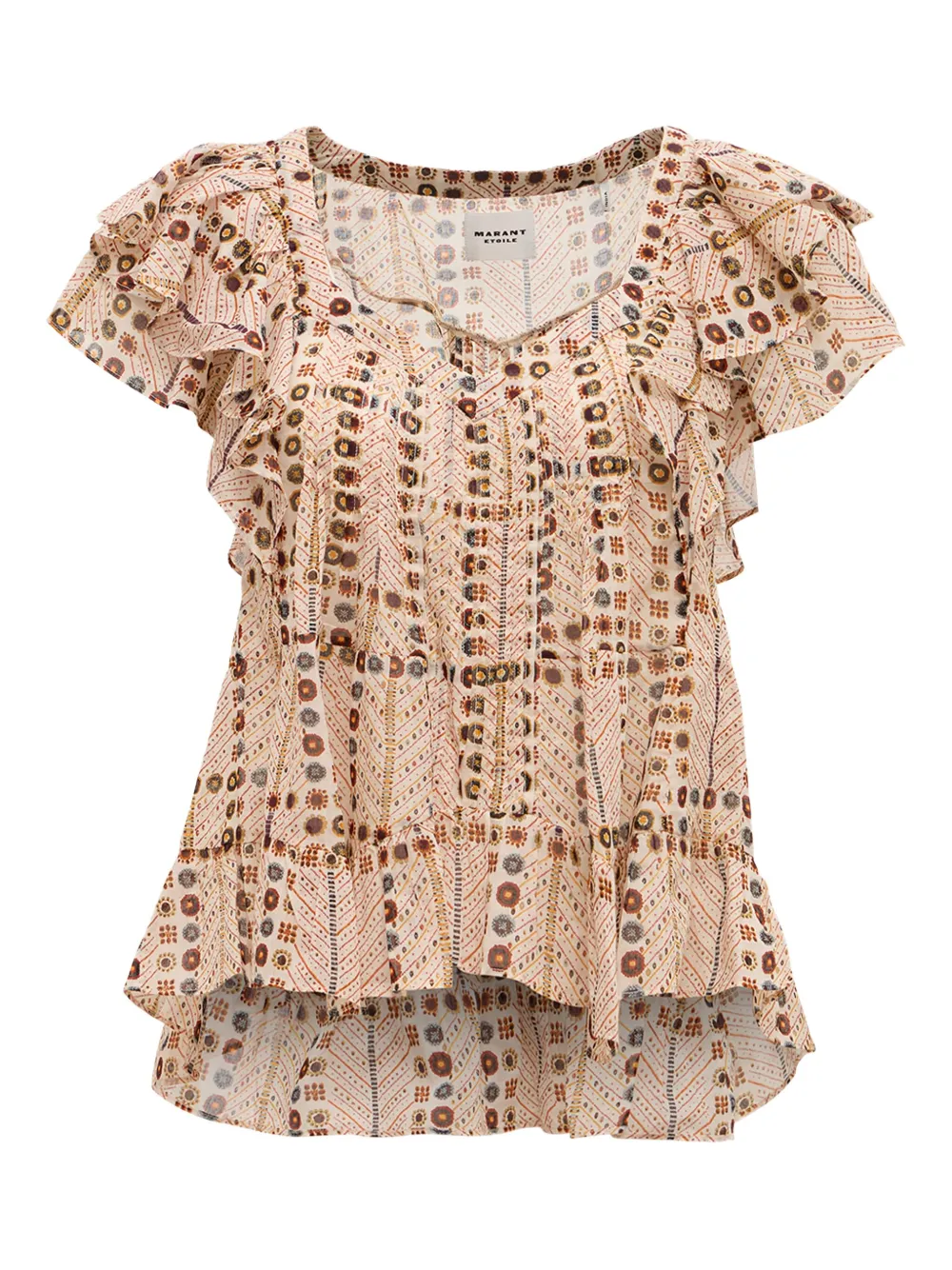 MARANT ÉTOILE blusa de algodón | marrón | Image 1
