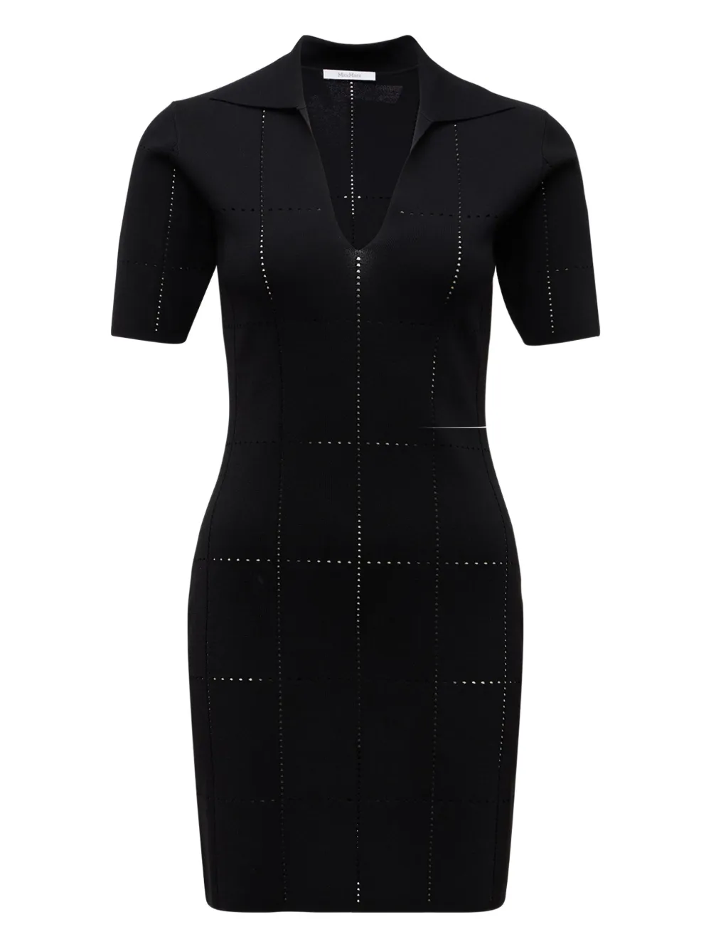 Max Mara パーフォレーテッド ミニドレス - ブラック Max Mara パーフォレーテッド ミニドレス - ブラック