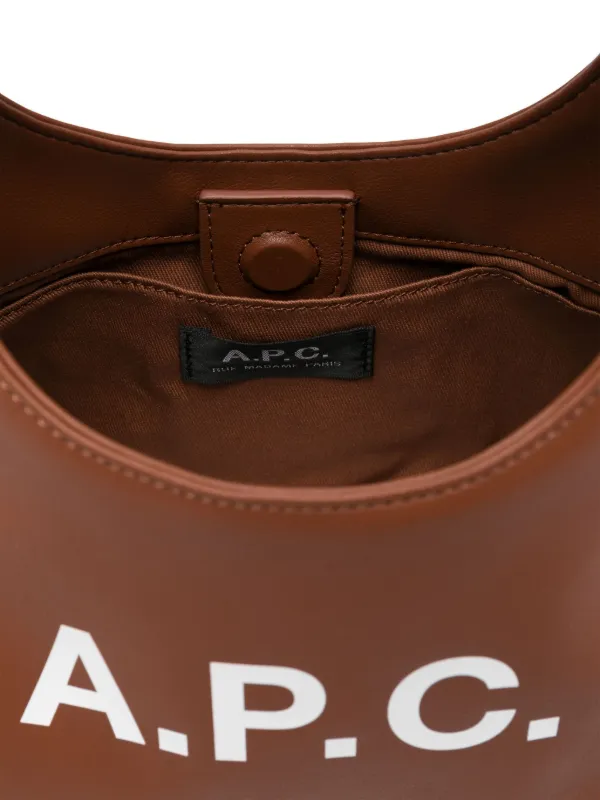 A.P.C. Baby Ninon logo-print Shoulder Bag | Brown | FARFETCH