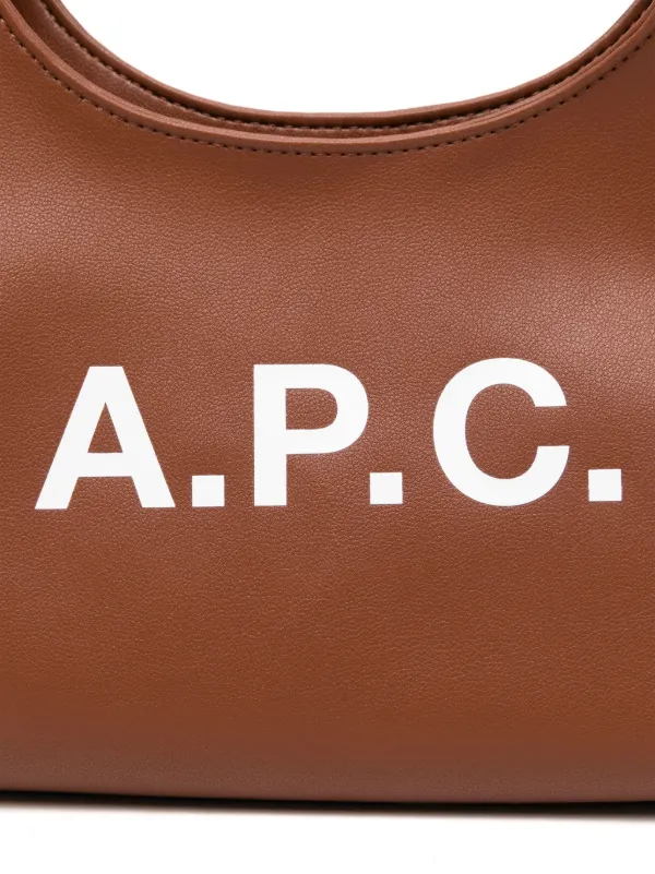 A.P.C. Baby Ninon logo-print Shoulder Bag | Brown | FARFETCH