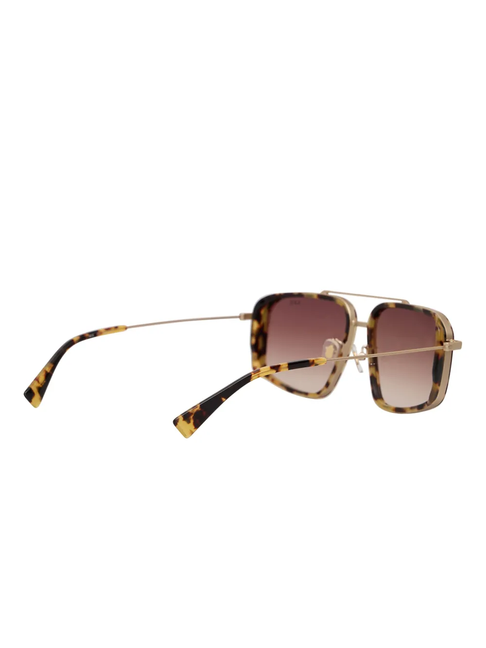 A.P.C. Zonnebril met vierkant montuur Bruin