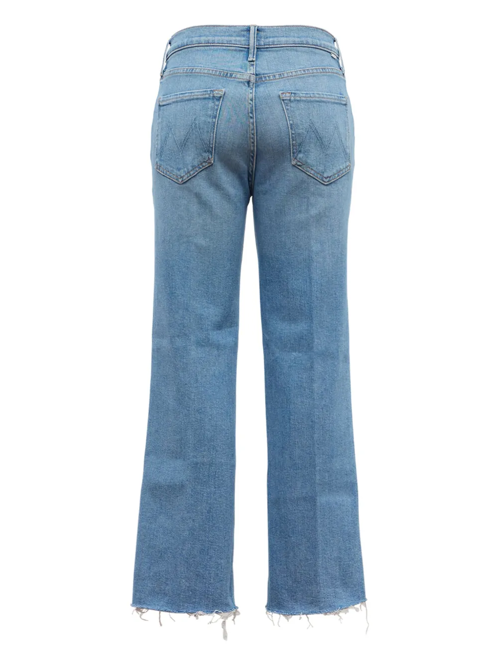 MOTHER Flared gerafelde jeans - Blauw