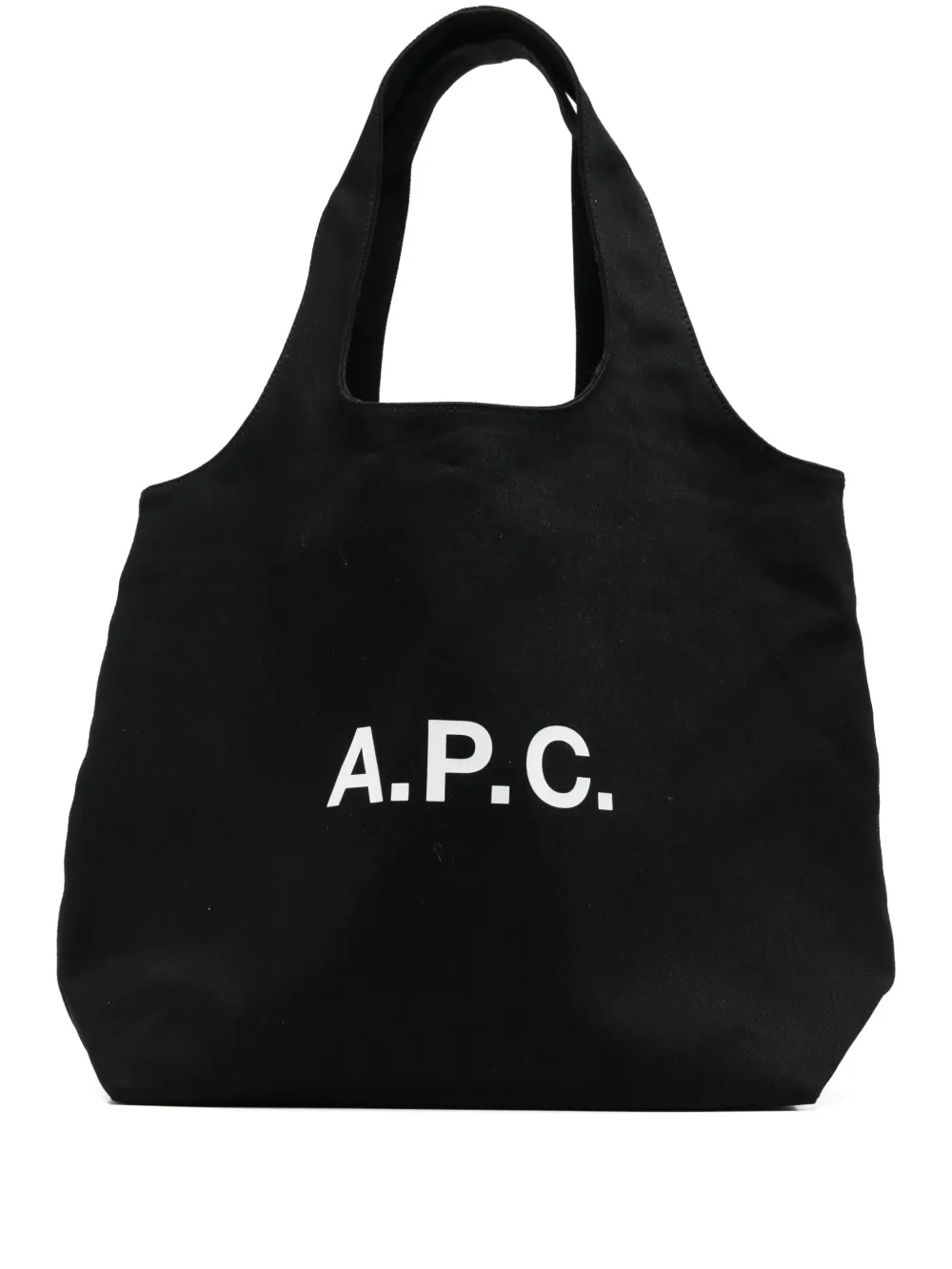 A.P.C. logo-print tote bag | Black | Image 1