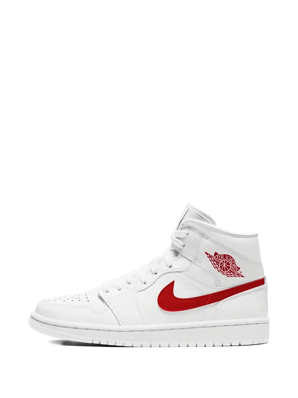 Nike Jordan 1 Mid Sneakers In White