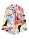 PUCCI Pre-Owned 2000s abstract-print shirt - Orange