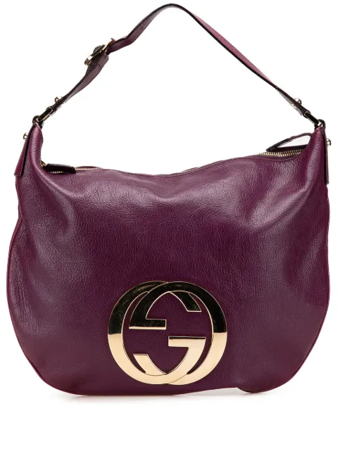 Gucci Pre-Owned 2000-2015 Leather Interlocking G Blondie hobo bag